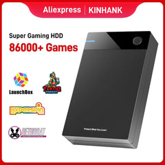 محرك الأقراص الصلبة للألعاب Super Console X 12T مع Hyperspin Launchbox Retrobat Playnite TeknoParrot لأجهزة PS3 PS2 PSP WII WIIU مع أكثر من 86000 لعبة