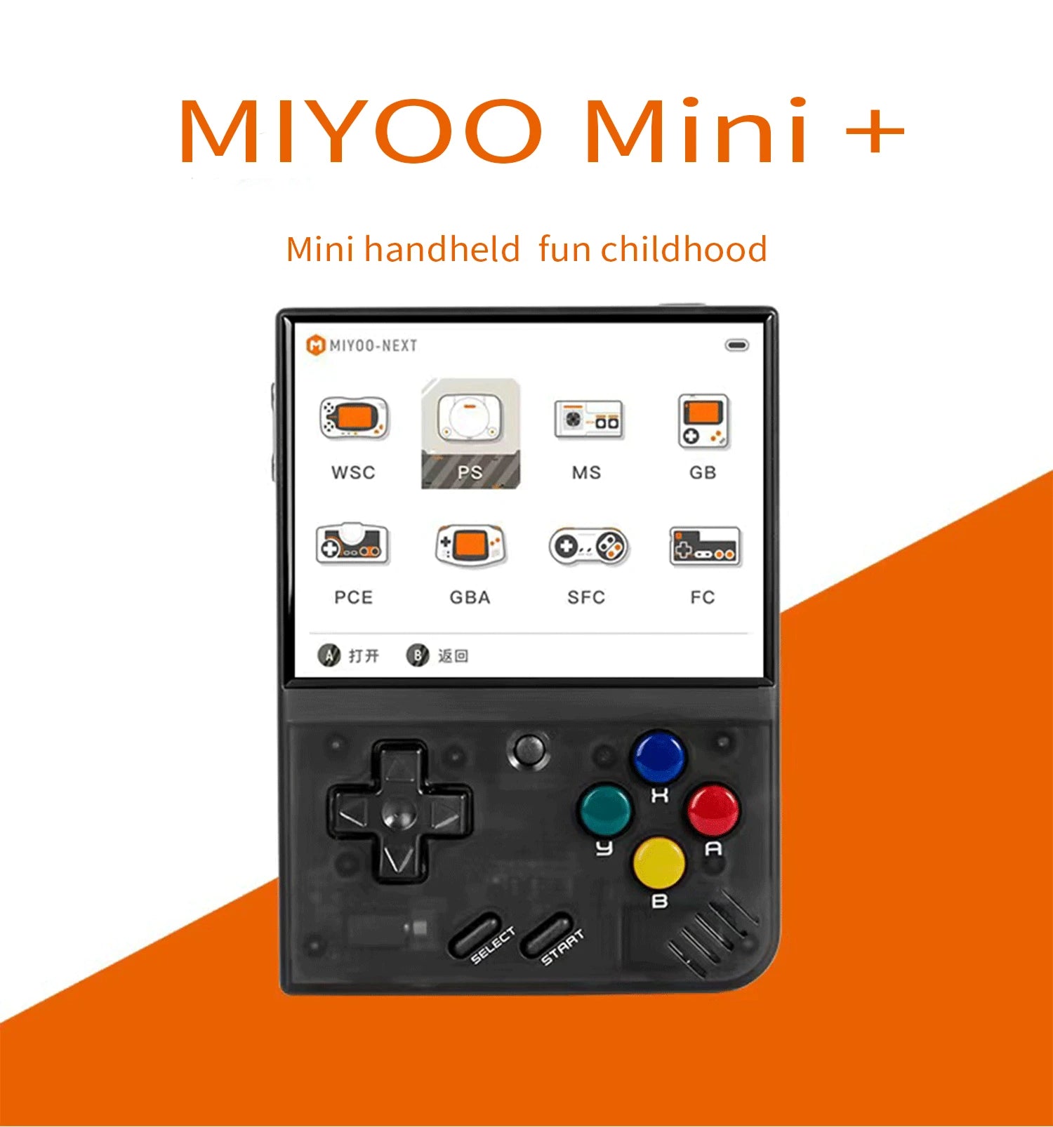 MIYOO Mini Plus وحدة تحكم ألعاب محمولة ريترو محمولة 3.5 بوصة IPS HD شاشة هدية للأطفال نظام لينكس محاكي الألعاب الكلاسيكية