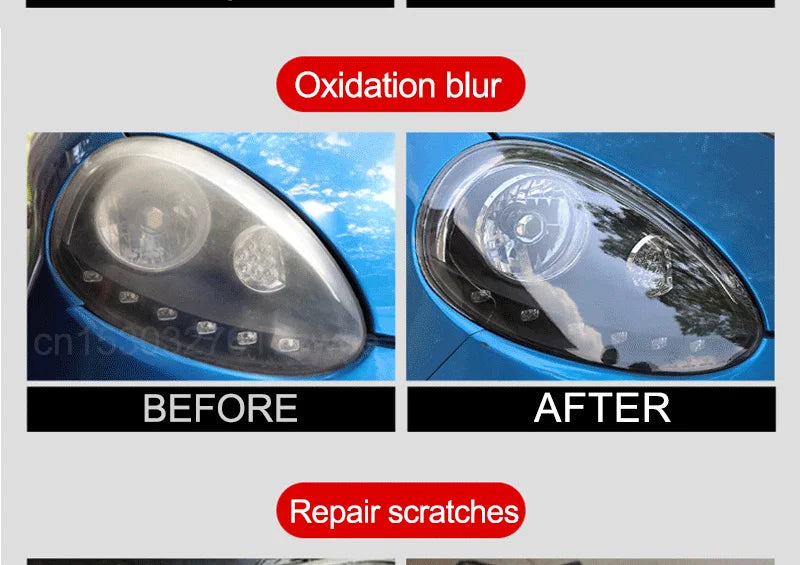 Car Headlight Restoration Polishing Kits Headlamp Repair Kits Car Light Polisher Cleaning Paste Car Paint Care Refurbish Agent