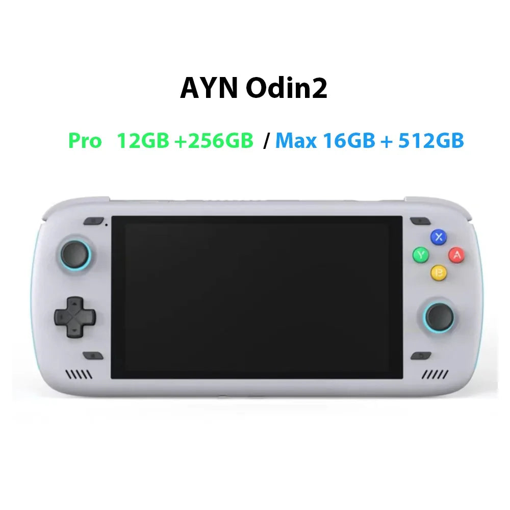 Ayn Odin2 وحدة تحكم ألعاب محمولة Pro 12G 256G/ Max 16G 512G أندرويد 6 بوصة IPS شاشة تعمل باللمس Android13 Wifi7 Bluetooth5.3 8000mAh