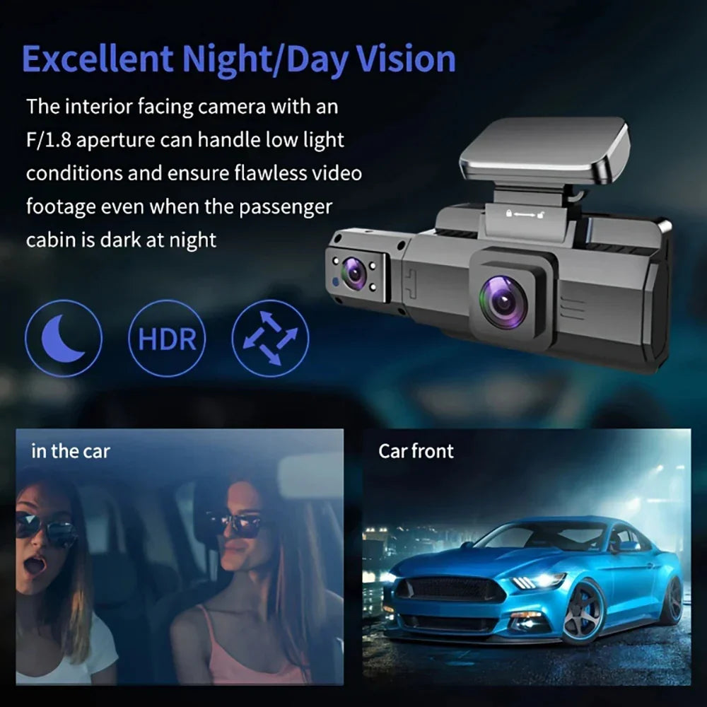 3 Inch Dash Cam For Cars 1080P Inside Video Recorder Car WIFI Camera for Vehicle Night Vision Car DVR Black Box Car Assecories