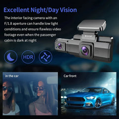 3 Inch Dash Cam For Cars 1080P Inside Video Recorder Car WIFI Camera for Vehicle Night Vision Car DVR Black Box Car Assecories