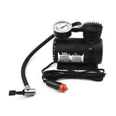 DC 12V 300PSI Mini Air Compressor Electric Tire Inflator With Gauge Electric Compact Air Pump Car Tire Inflation Tire Pump