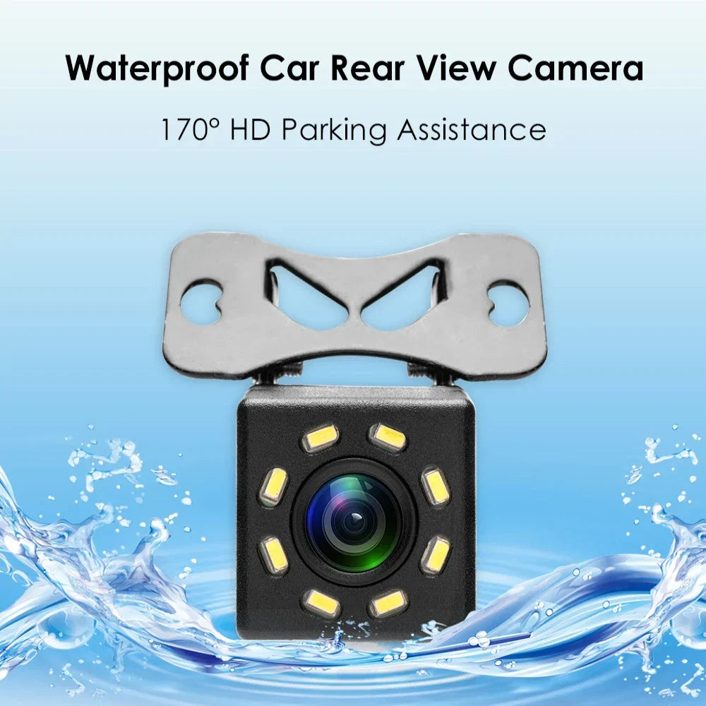 Car Rear View Camera 170 Degree HD Video Night Vision Reversing Auto Parking Camera CCD Waterproof LED Auto Backup Monitor