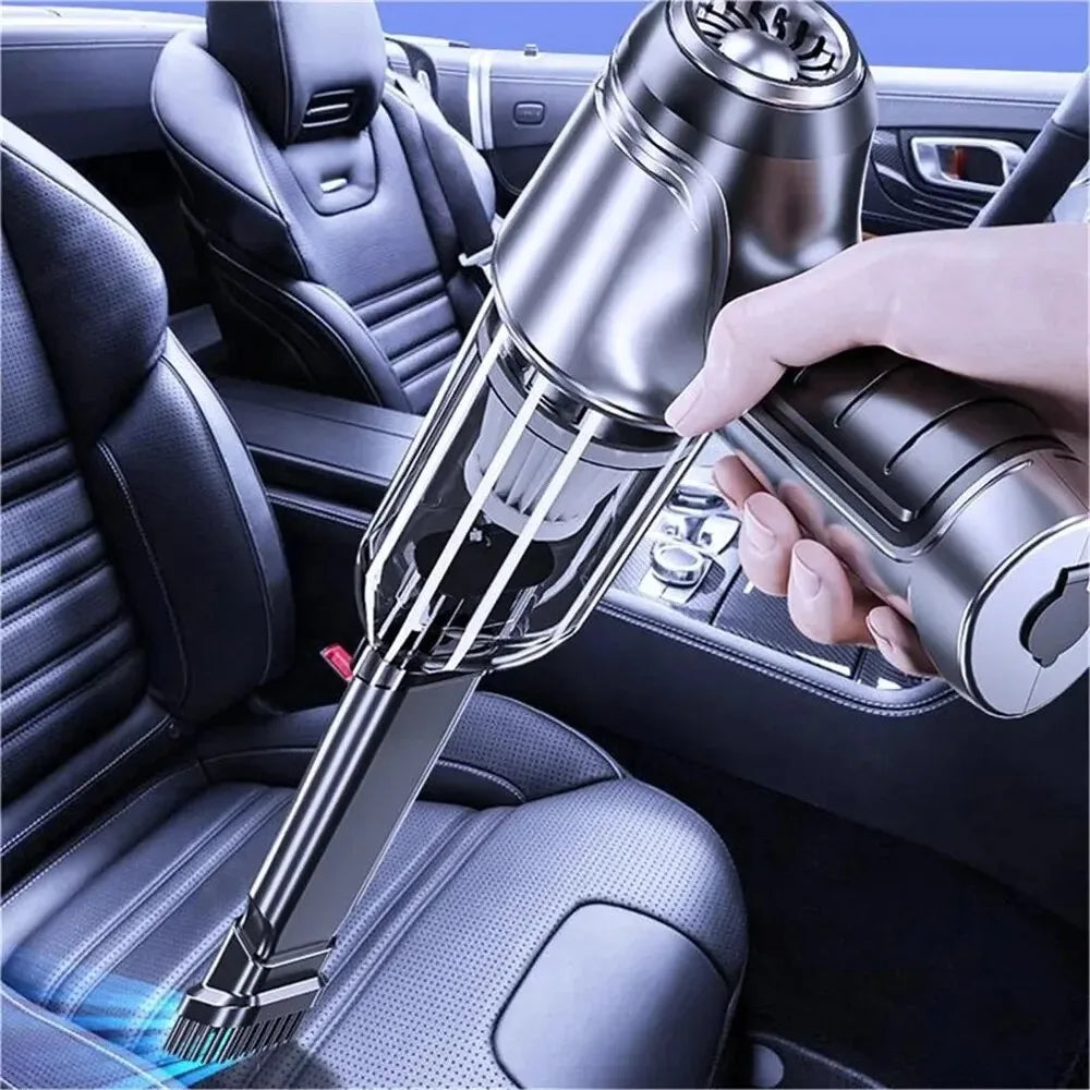 Car Vacuum Cleaner Strong Suction Cleaning Mini Machine Wireless Portable Handhled Blower Machine Air Duster for Home Appliances