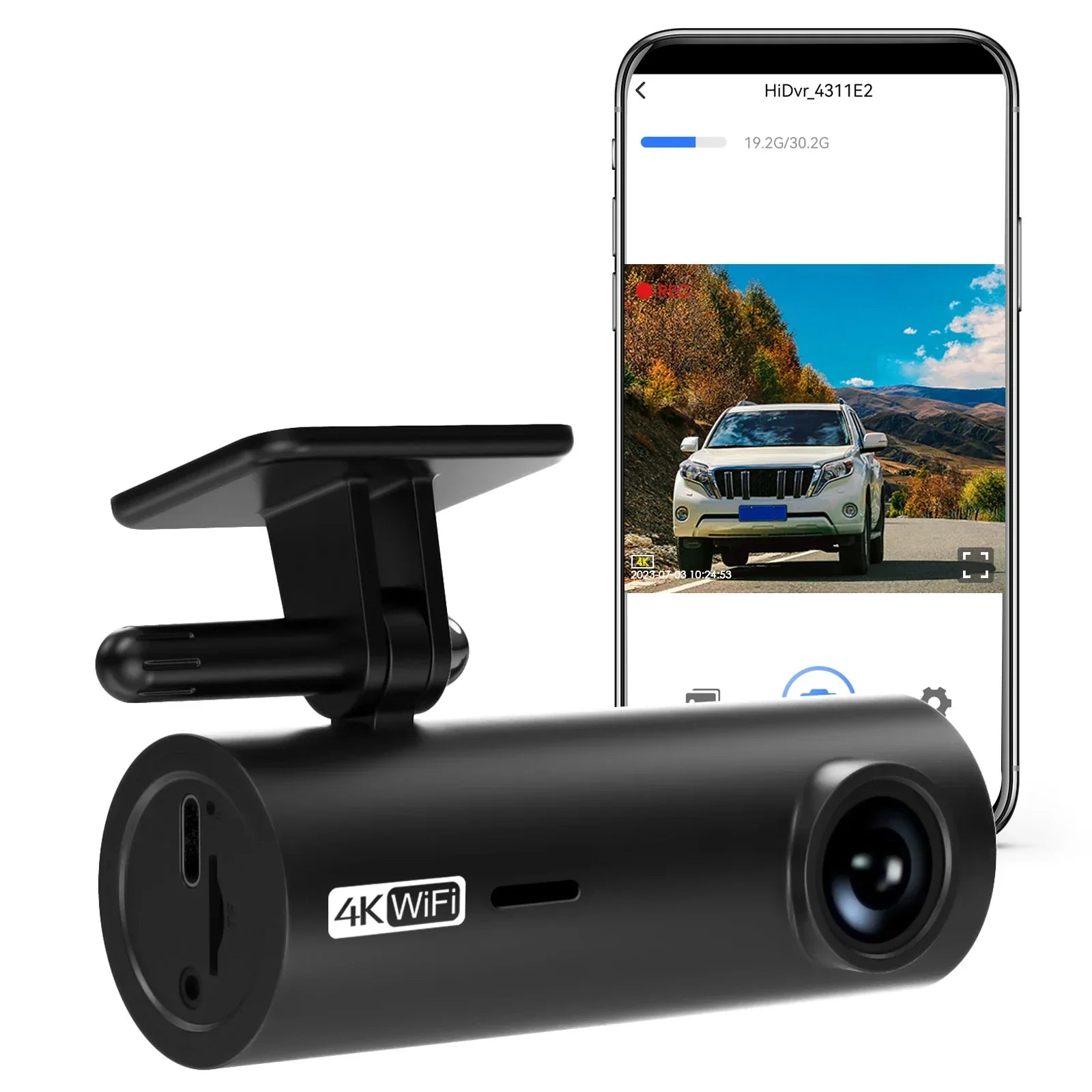 3840*2160P Car Dvr Dashcam 4K Dash Cam For Cars Drive Video Recorder Front Camera WiFi For Vehicle Supplies  24h Parking Night V