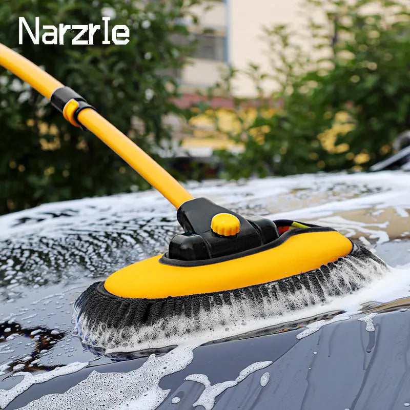 New Car Wash Mop Cleaning Brush Telescoping Long Handle Cleaning Mop Retractable Bent Bar Car Wash Brush Car Cleaning Tools