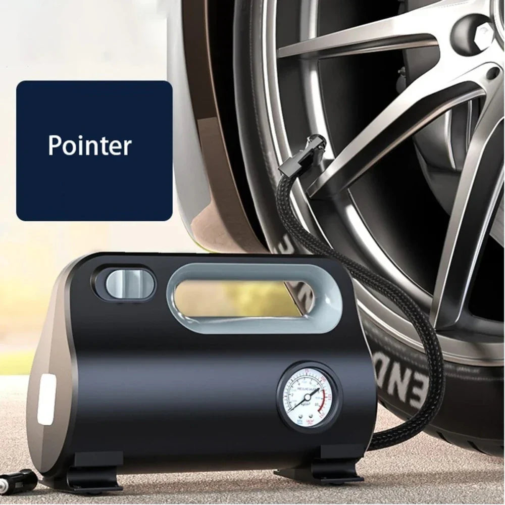 Car Electric Air Pump Tire Inflator Digital Inflation Pump LED Lamp 12V Portable Air Compressor For Car Motorcycles Bicycle Ball