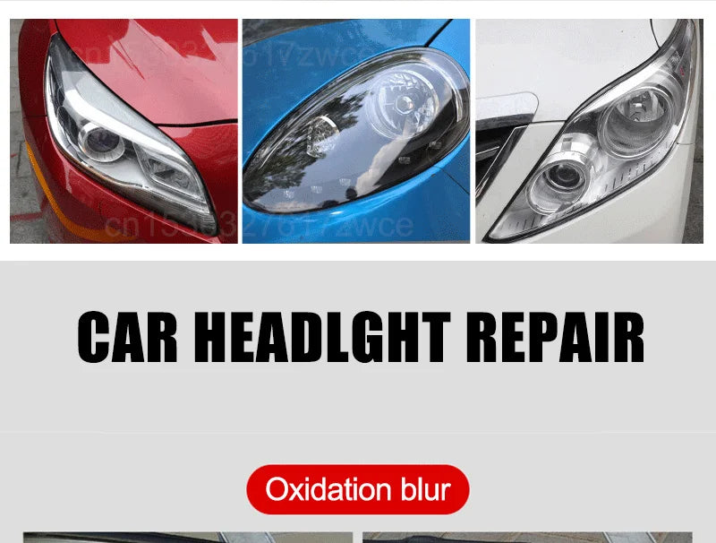 Car Headlight Restoration Polishing Kits Headlamp Repair Kits Car Light Polisher Cleaning Paste Car Paint Care Refurbish Agent