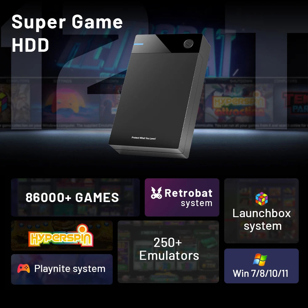 محرك الأقراص الصلبة للألعاب Super Console X 12T مع Hyperspin Launchbox Retrobat Playnite TeknoParrot لأجهزة PS3 PS2 PSP WII WIIU مع أكثر من 86000 لعبة