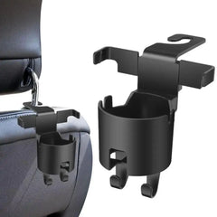 Car Seat Headrest Hook Hanger Storage Organizer With Cup Holder Mobile Phone Holder For Handbag Fit Universal Car Accessories