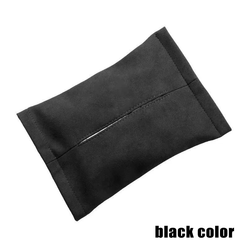 Car Hidden Tissue Holder Box for Tesla Model 3 Y Armrest Seat Back Napkin Center Console Flocking Storage Bag Auto Accessories