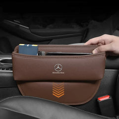 Car Seat Gap Organizer Leather Storage Box Interior Accessories For Mercedes Benz W203 W204 W205 W210 W211 W212 CLA CLK GLA