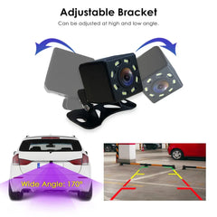 Car Rear View Camera 170 Degree HD Video Night Vision Reversing Auto Parking Camera CCD Waterproof LED Auto Backup Monitor