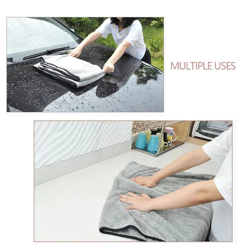 SEAMETAL Microfiber Car Washing Towel Ultra-Soft Car Cleaning Towels High Absorbent Drying Cloth Wash Towel for Car Detailing